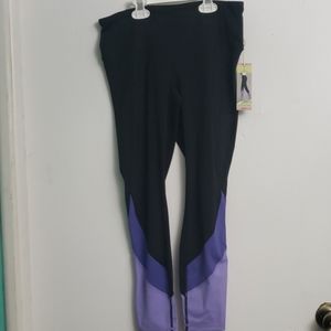 Black and purple leggings